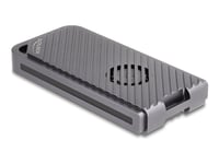 Delock - Förvaringslåda - 40 Gbps, Speldesign, Med Led Och Fläkt, Verktygsfri - M.2 - M.2 Nvme Card - Usb4, Thunderbolt 4, Thunderbolt 3 - Silver