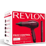 Revlon Frizz Control Styling Set│2000W Hair Dryer & Ceramic Straightener│InUK
