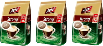 Cafe Rene Creme Dark Roast Strong Coffee Pads for Senseo Machines (Pack of 3 252