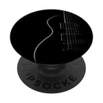 Support de téléphone pour tablette - Guitare - Musicien - Noir PopSockets PopGrip Interchangeable