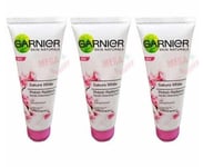 3x Garnier Skin Naturals Sakura White Pinkish Radiance Gentle Cleansing Foam 50g