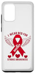 Coque pour Galaxy S20+ « I Wear Red For My Brother Stroke Awareness Survivor »