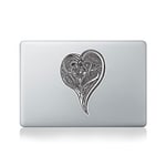 Rustic Heart Vinyl Sticker for Macbook (13/15) or Laptop by David Thornton