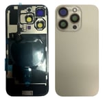 iPhone 16 Pro Baksida med smådelar - Öken Titan