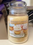 Original Yankee Candle Large Jar 623g 100% Genuine Vanilla And Cupcake Scented