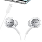 AKG Samsung Headset USB Type C For S.Galaxy S21 Fe Headphones Earphones White