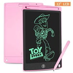 NOLOGO JSWFZ LCD Writing Tablet 12 Inch Electronic Digital Electronic Graphics Drawing Board Doodle Pad with Stylus pen Gift for kids ( Color : Light pink )