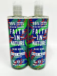Faith In Nature Natural Aloe Vera Body Wash, Rejuvenating, Vegan 2 X 400ml