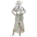 WIDMANN 98982 – Adultes Costume Lady Fantôme, robe avec chapeau, Cape, ceinture et gants M