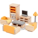 VIGA Dockhus möbler, stl. 2x2x7,5 cm, 8 delar/ 1 set