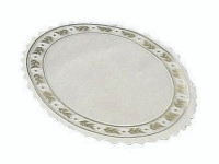 Tårtpapper med pergament vit/guld Ø18cm 500st/förpackning Vit 1x1x1mm (500EA)
