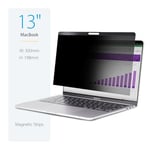 StarTech.com Filtre de Confidentialité pour MacBook Air M2/M3 13", Filtre Antireflet Amovible et Réversible, Protecteur d'Écran Magnétique avec 51% de Réduction de la lumière Bleue