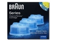 Braun Clean&Renew CCR3 - Rengöringspatronsats - för rakapparat