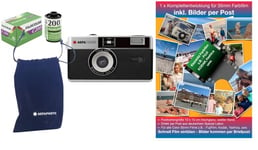 Agfa Appareil Photo analogique 35 mm dans Un kit Complet : Film + Batterie + développement pour Photos Couleur (par Post)