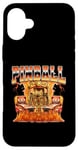 Pinball Arcade Game Flames Style années 90 Bootleg Coque pour iPhone 16 Plus