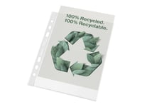 Plastficka Esselte 100 % Återvunnen, Med Hål, A5, 70 Μm, 100 St.