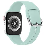 lopolike Compatible avec Apple Watch Band 38/40/41 mm pour homme et femme - Bracelet de sport en silicone souple pour iWatch Ultra Series 8 7 6 5 4 3 2 1 SE - Vert, Bleu/vert, 42/44/45mm