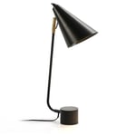 Lampe de table 20X20X45 noir/métal doré éclairage / lampes de TABLEpour tous les styles pour ajouter une touche à la maison