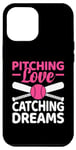 iPhone 12 Pro Max Pitching Love Catching Dreams Baseball Player Coach Case