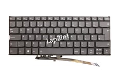 New Grey UK Backlit Keyboard For Lenovo ThinkBook 13s-IML 13s-IWL 14-IIL 14-IML