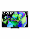LG OLED evo OLED77C34LA.AEU TV 195,6 cm (77 ) 4K Ultra HD Smart TV Wifi Argent - Neuf