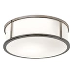 Astro Mashiko Round 230 Dimmable Bathroom Ceiling Light - IP44 Rated - (Polished Chrome), E27/ES Lamp, Designed in Britain - 1121021 - 3 Years Guarantee