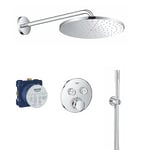 GROHE Grohtherm Round Smartcontrol Mono Rainshower 310 Thermostat Shower Installation Set Round, Chrome