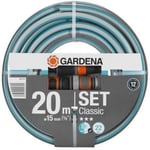 GARDENA Trädgårdsslang Klassisk Gardena Med Tillbehör - Diameter 15mm 20m 18014-26