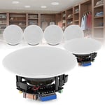 6x In Ceiling Speakers Flush Mount Shop Restaurant 8" Coaxial 100v 8ohm 960w