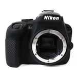 Nikon D3400 DSLR kameraskydd silikon ekovänligt mjuk - Svart