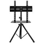 TV mount,Portable three-led floor TV stand with mounting bracket for 32-55" screen