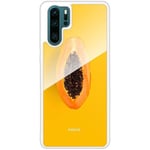 Huawei P30 Pro Vitt Mobilskal Med Glas Papaya
