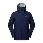 Berghaus Mens Deluge Pro Waterproof Shell Jacket, Adjustable, Durable Coat, Rain Protection, Dusk/Navy Blazer, XL EU