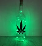 Cannabis bottled light - Cannabis Leaf - Pot Leaf - Cannabis - Bottle light - Cannabis Gift Ideas - Gift For him Ideas - Cannabis Ornament - Handmade - Keepsake Gifts
