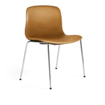 HAY - About a Chair AAC17 - Chrome Base - Cat.6 - Sense Cognac - Matstolar - Metall/Plast