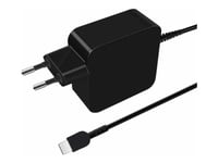 Coreparts - Strömadapter - Usb-C, Gan, Power Delivery, Eu Plug - 110-230 V - 45 Watt - Utgångskontakter: 1 - Svart