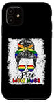 iPhone 11 Free Mom Hugs LGBT Pride Flag Funny Pride Colors Case