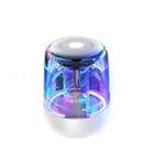 Portabel Bluetooth 5.3 Högtalare med LED-Ljus – Transparent Design, Tr
