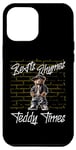 iPhone 12 Pro Max Beats Rhymes Teddy Times Stylish Hip-Hop Teddy Bear Design Case