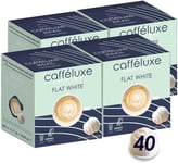 Cafféluxe - Flat White Coffee Pods - Compatible with Dolce Gusto Machines, One C