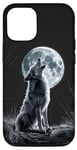 Coque pour iPhone 13 Midnight Howl | Motif loup et lune
