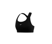 NIKE DX6817-010 W NK SWSH LGT SPT Bra Sports Bra Women's Black/White Size S