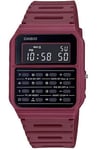 Casio Collection Retro Mens Digital Watch with Plastic Red Strap CA-53WF-4BDF