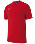 NIKE Boy's Y Tee Tm Club19 T shirt, University Red/University Red/University Red/(White), XS UK