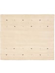 CarpetFine Tapis de Laine Gabbeh Uni carré Blanc 200x200 cm | Tapis Moderne pour Le Salon et la Chambre à Coucher