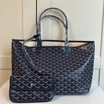 Dam Tote Bag Mode Resväska Casual Axelväska Handväska Stor & Medium Ny Royalblå Royal blue L