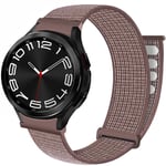 Nylon armbånd No-Gap Samsung Galaxy Watch 6 Classic (43mm) - Smokey M