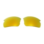 Walleva 24K Gold Polarized Replacement Lenses For Oakley Flak 2.0 Sunglasses