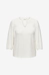 Only Carmakoma - Topp carSandra 3/4 Split Top - Vit