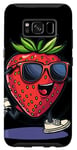 Galaxy S8 Cool Strawberry Costume with funny Shoes and Arms Case